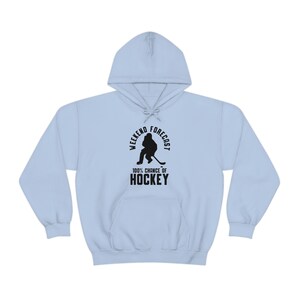 Weekend Weather 100% Chance of Hockey Unisex Heavy Blend Hooded Sweatshirt