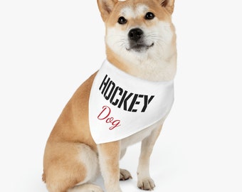 Hockey Dog Pet Bandana Collar