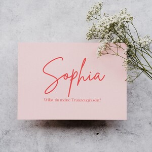 Trauzeugin fragen Karte Hochzeit Boho Name Druckbare bearbeitbare Karte Sofort Download Maid of Honor