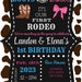 Rodeo Themed Birthday Invitation Customizable Digital - Etsy