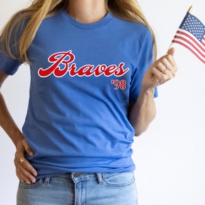 98 Braves glitter Tshirt Country Music Lover T-shirt -  UK