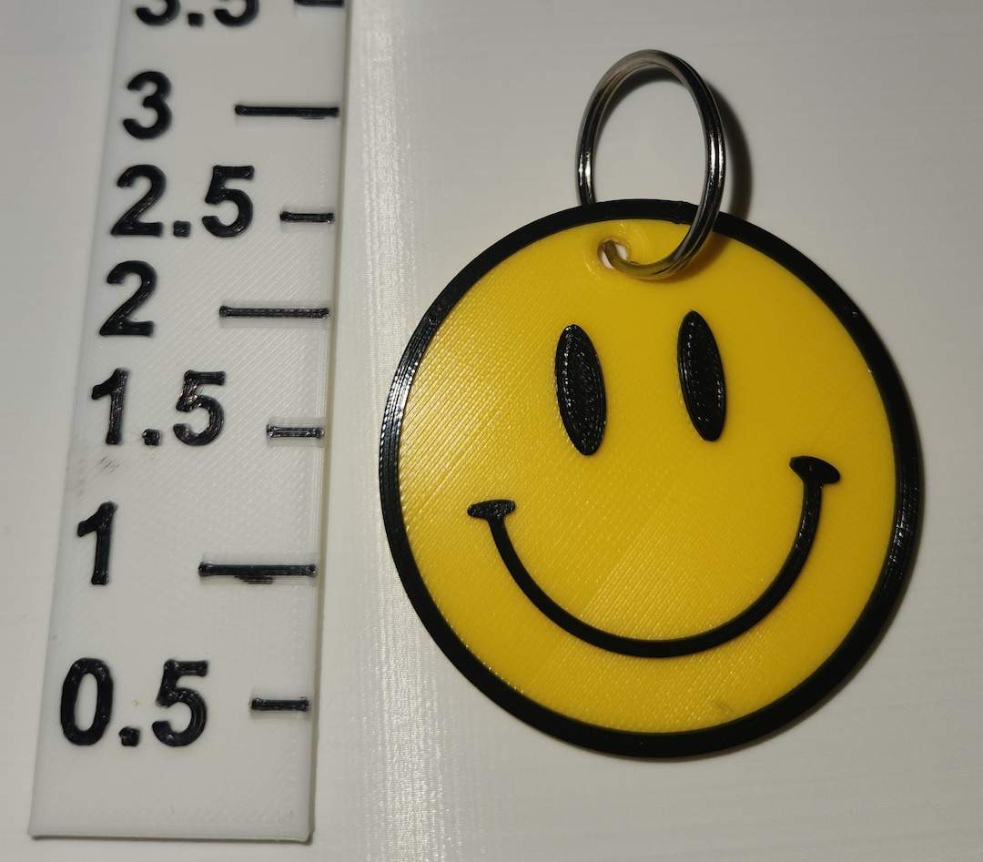 Face Key Rings Smiley Face Key Chains (with Key Ring) - Etsy