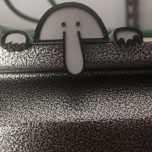Kilroy Was Here - 3D Printed Bookshelf Hangers or Fridge Magnets