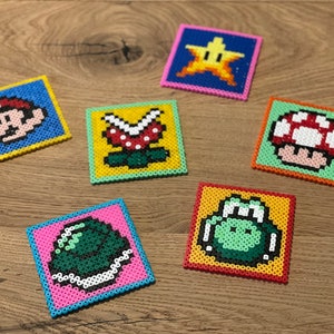 6 Untersetzer Super Mario
