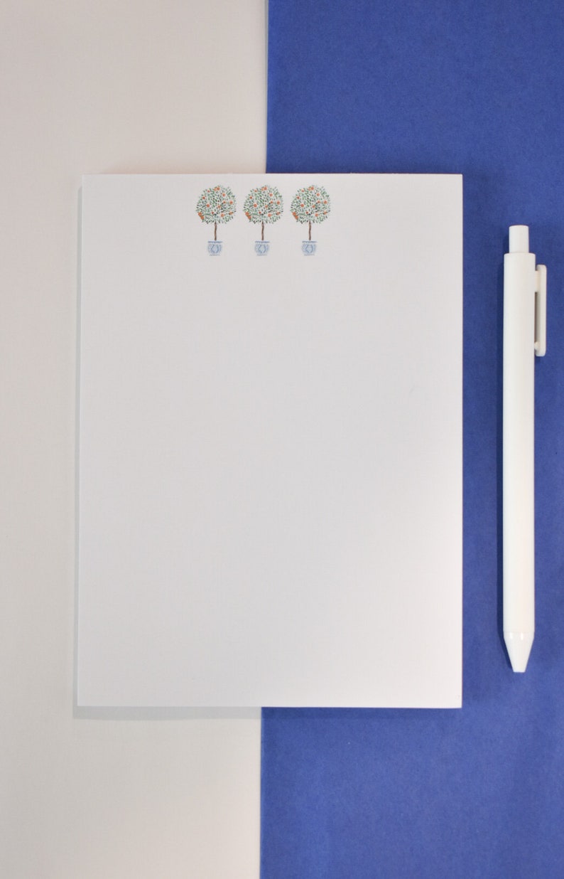 Chinoiserie Orange Tree Note Pad - Etsy