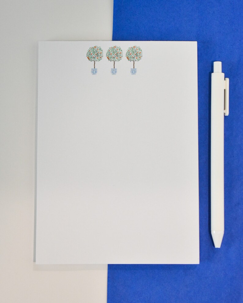Chinoiserie Orange Tree Note Pad - Etsy