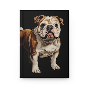 Dog Personalized Hardcover Journal Matte, Custom Name Back Cover, Notebook Diary Sketchbook, Gift for Pet Lovers, Animal Theme