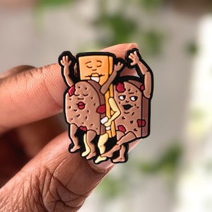 Bun and Cheese croc charm, croc charms, funny Jamaica croc charms, cute croc charms, charms for crocs, black girl charms, charm PVC