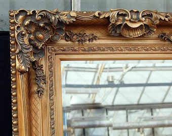 Grote barok spiegel antiek goud lijst, 3 maten