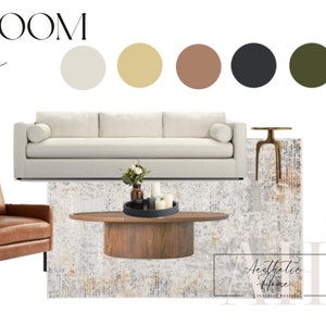 Interior design one room