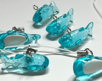 Jelly Shark w/ TRACKED shipping | y2k Small Phone Charm | Clear Octopus Keychain Gift Kawaii Lanyard Trinket