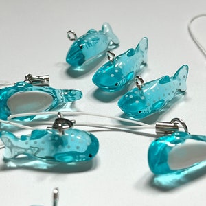 Jelly Shark w/ TRACKED shipping | y2k Small Phone Charm | Clear Octopus Keychain Gift Kawaii Lanyard Trinket