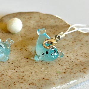 Kawaii Ocean Creature Phone Charm | Y2K Pufferfish Keychain Baby seal 3.