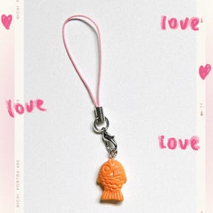 Taiyaki Fish Cake Phone Charm | Japanese Keychain Gift