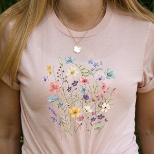 Beautiful Flowers Shirts,Beautiful WildFlowers Tshirt,Colorful happy wildflowers t-shirt,Beautiful Nature Wildflowers t-shirts,Flowers Shirt