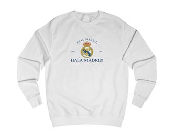 Sudadera del Real Madrid, sudadera Hala Madrid, sudadera del club de fútbol, sudadera con capucha universitaria unisex, regalo