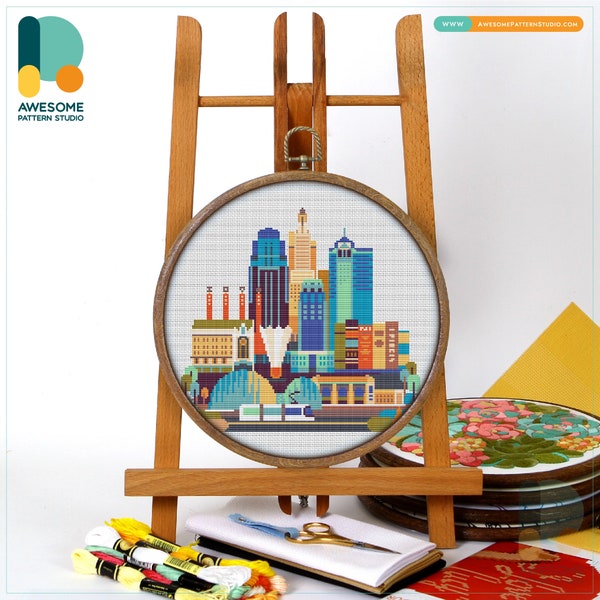 Kansas City Cross Stitch Pattern Etsy