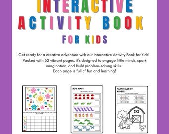 Activiteitenboek voor kinderen: 52 pagina's leergames, doolhoven, kleuren (pdf-download)