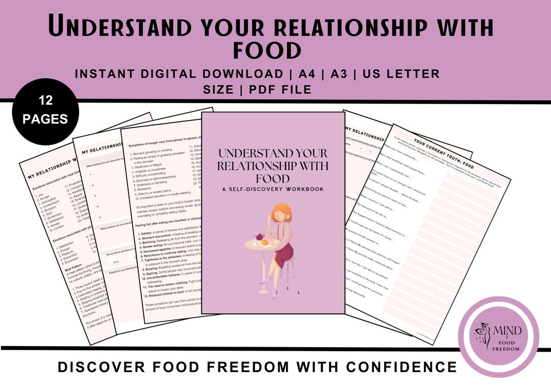 Understand Your Relationship With Food Workbook | Guided Self-discovery ...