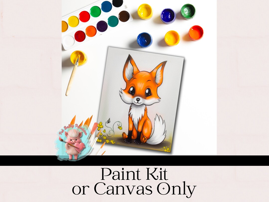 Tiny Tails Paint Kit Create Animalinspired Art/paint Kit Etsy