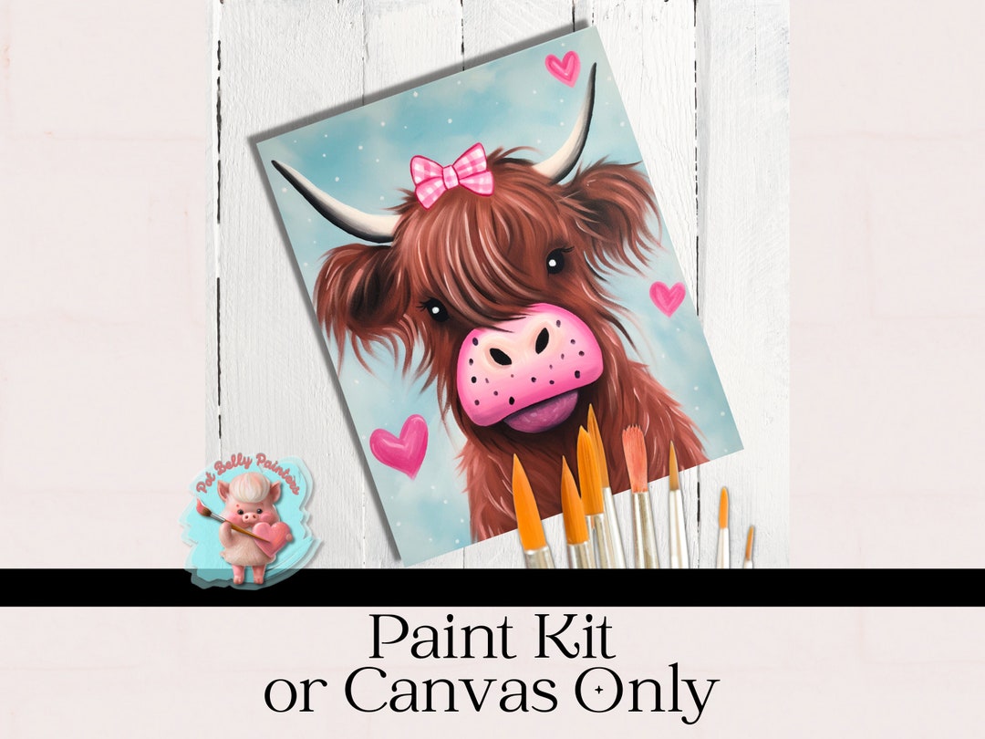 A Highlander Love Paint Kit Create Loveinspired Art/paint Kit Etsy
