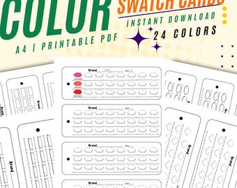 Color Swatch Cards, Color Swatch,  Blank Color Palette, Coloring Practice Worksheets printable, Blank Color Swatch, Color Swatch Cards Blank