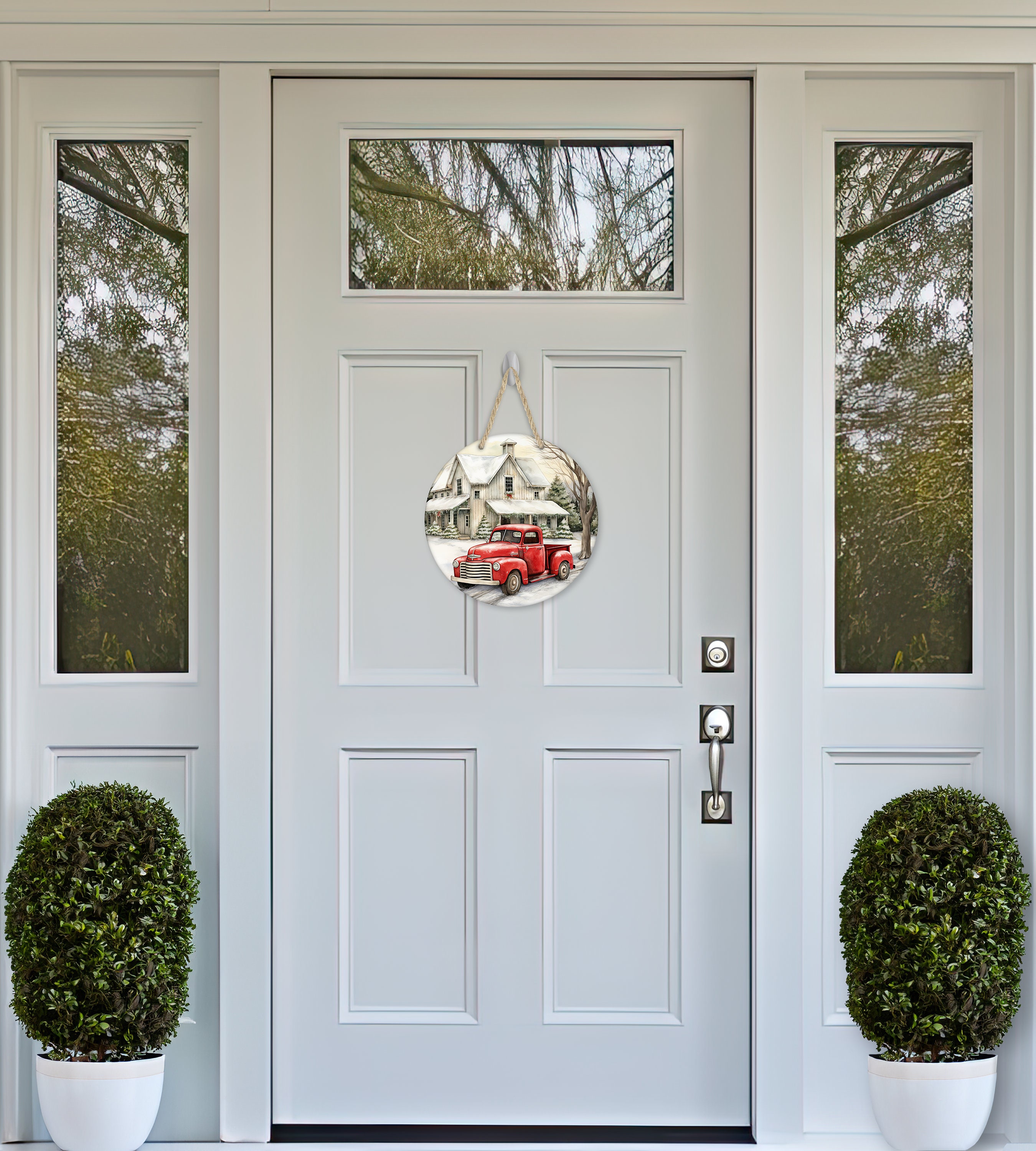 thumbnail image 2 of Custom Canvas Prints Farmhouse Wall Decor Live By Faith Grow In Grace Red Barn And Red Truck Wall Decor - Oh Canvas 2 of 12