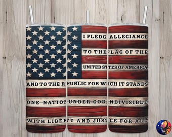 Nahtloses Bündchen der amerikanischen Flagge Design, USA 20 oz Skinny Straight Tumbler Sublimationsdesign, Tumbler Wrap, PNG Digital Download