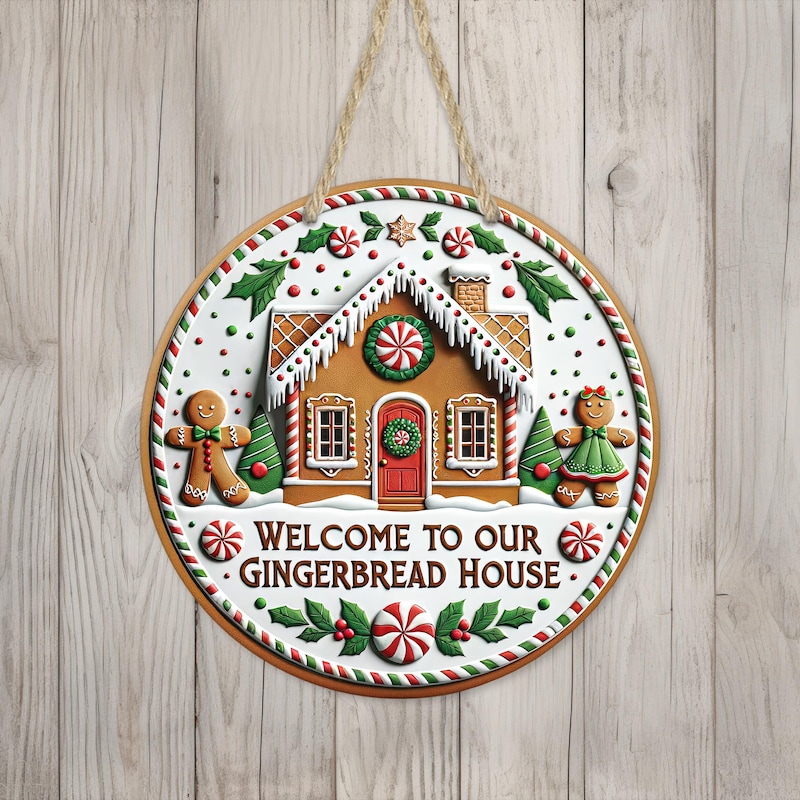 Gingerbread Sign - Etsy