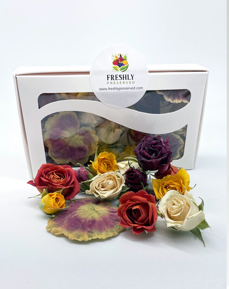 Freeze Dried Flower Edible Mini Roses Wedding Cake Decoration Etsy