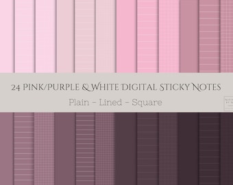 Aesthetic Digital Sticky Notes | PNG Files for GoodNotes, Notability