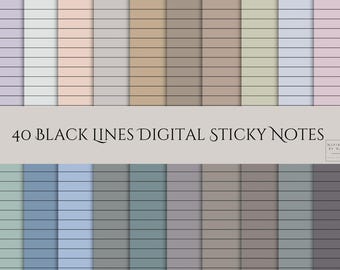 Neutral Digital Sticky Notes | GoodNotes, Notability (PNG Files)