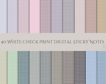 Neutral Digital Sticky Notes | GoodNotes Planner Stickers (PNG Files)
