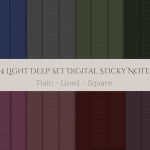 Digital Sticky Notes | Digital Stickers | Digital Planner | Neutral Notes | Aesthetic | Minimalist | GoodNotes, Notability, IPad, PNG Files
