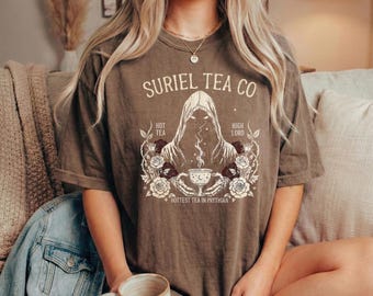 Suriel Tea Co. Shirt: ACOTAR Fan Apparel, Book Lover Gift, Comfort Colors T-Shirt
