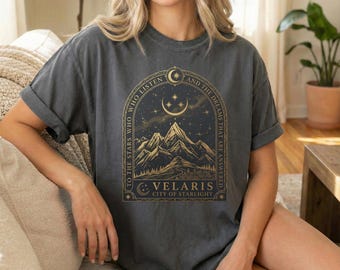 Velaris City of Starlight Comfort Colors Shirt, ACOTAR Night Court Tee