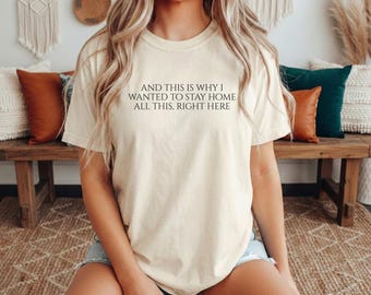 Homebody Tee | Sarcastic Comfort Colors® Shirt for Introverts