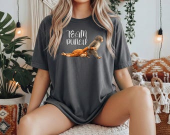 Team Punch T-Shirt: Viral Baby Monkey Graphic Tee, Animal Lover Gift