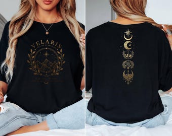 Velaris City of Starlight Shirt, Comfort Colors® Celestial Mountains Tee