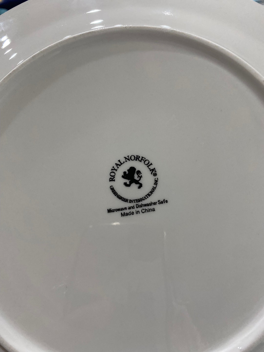 Royal Norfolk Dinner Plate Etsy