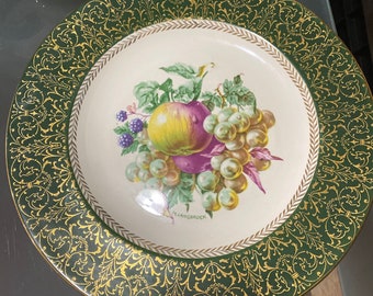 Rare M. Langroek Hand Painted Dinner Plate