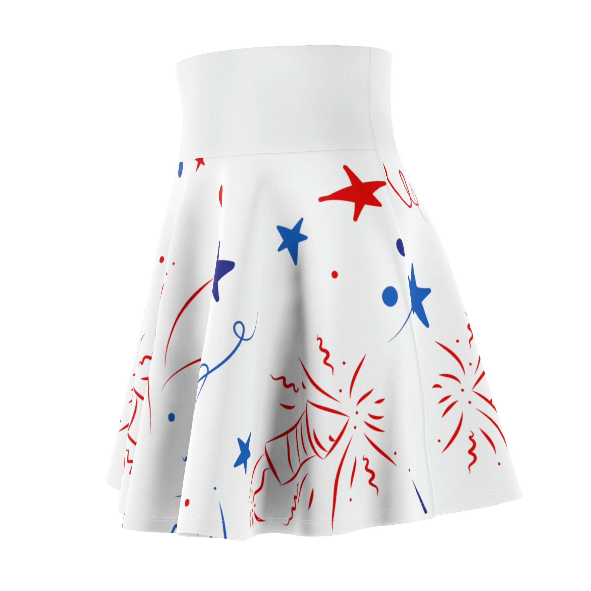 4th of July Suede Fringe Buckle Skirt main image 1