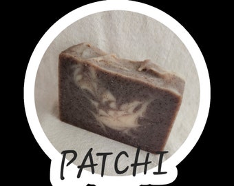 Patchi - Lavender, Patchouli - Raw Goat Milk Soap; Natural + Handmade; Essential Oils