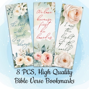 Printable Bible Verse Bookmark Templates Faith Digital Bookmark Bundle Christian Bookmark Sublimation Designs Jesus Bookmark Scriptures