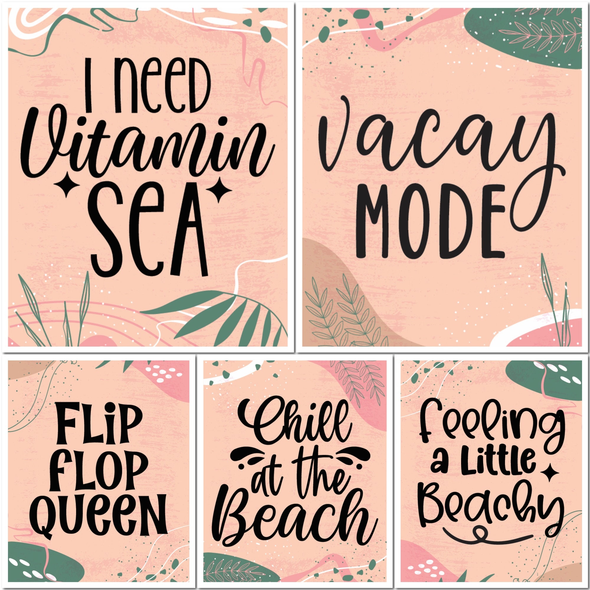 10 Pcs Printable Summer Car Air Freshener Templates Holiday Travel ...