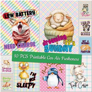 Printable Sarcasm Car Air Freshener Templates Sarcastic Sublimation Designs Custom Design Funny Air Freshener Bundle Funny Car Freshners