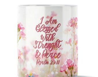 11 oz & 15 oz Bible Verse Mug Templates Scriptural Bible Verse Mug Wrap Coffee Mug Religious Sublimation Designs Matthew 19:26