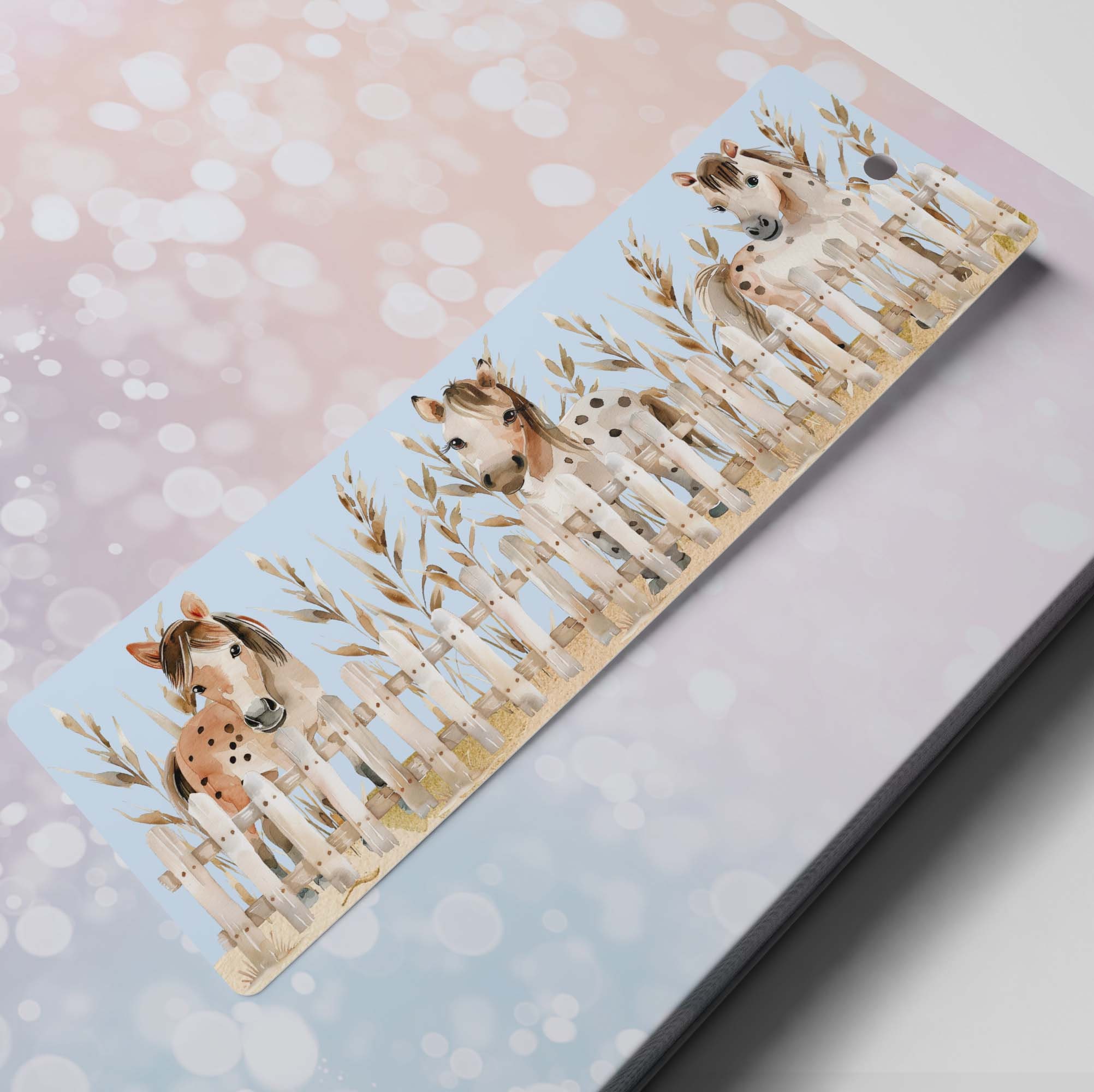 Farm Animals Bookmark Bundle for Children Watercolor Animals Bookmark ...