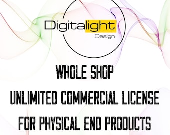 Commercial License for Unlimited Use, One Time Payment, Extended Commercial License Use, Personal License Use, Unlimited License Use