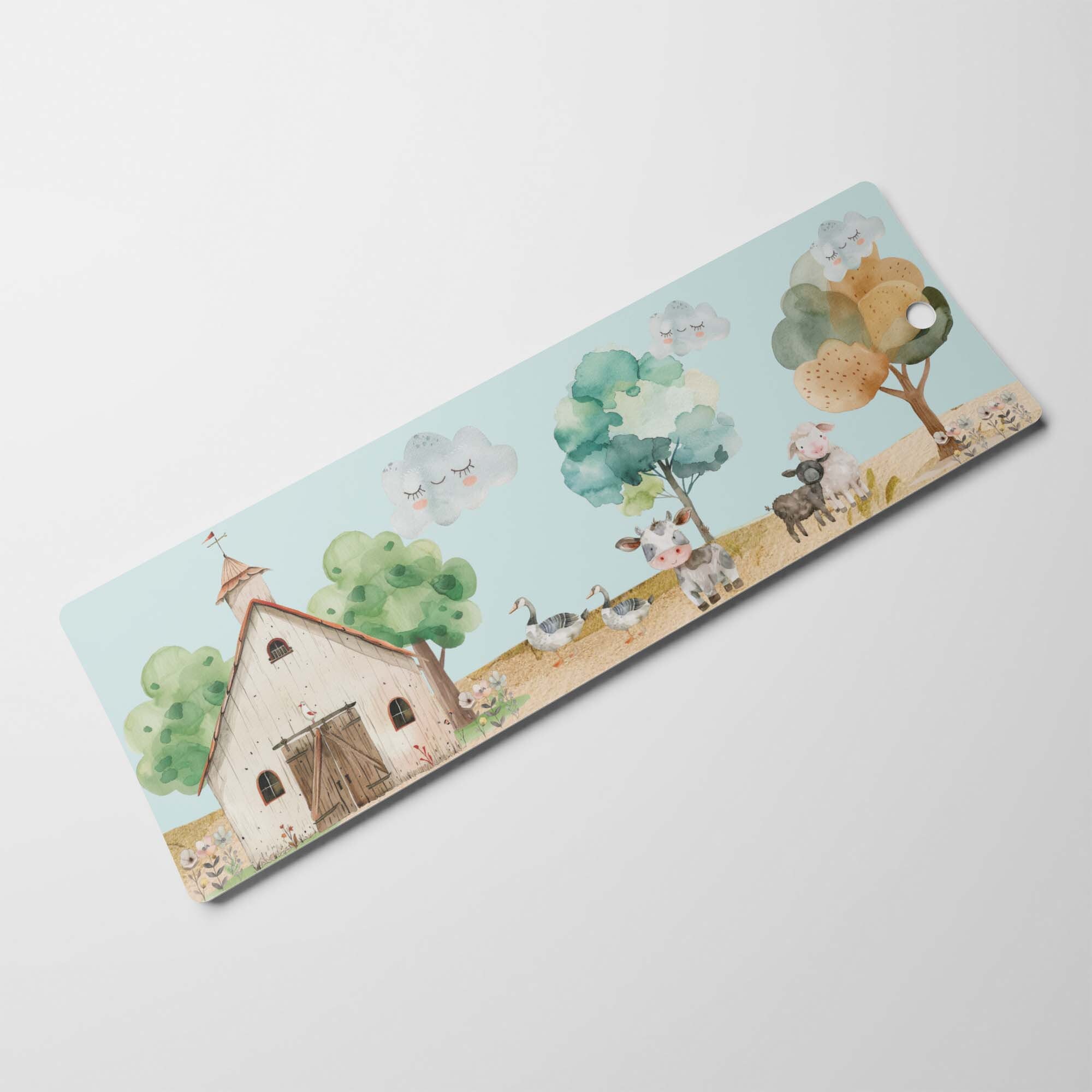 Farm Animals Bookmark Bundle for Children Watercolor Animals Bookmark ...